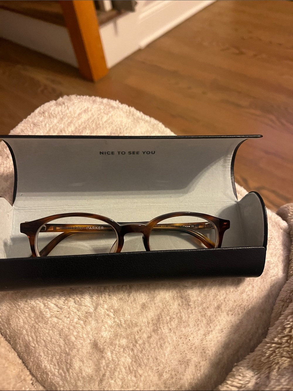 Warby Parker Tortoiseshell Eyeglasses with Case